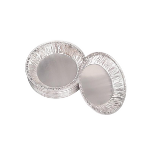 Bandeja de muffin de aluminio de aluminio desechable de 4 pulgadas pequeñas