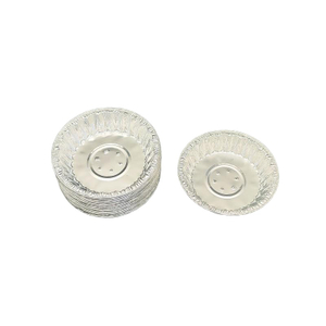 Plato de caracol de mariscos de aluminio de 4 pulgadas con agujero