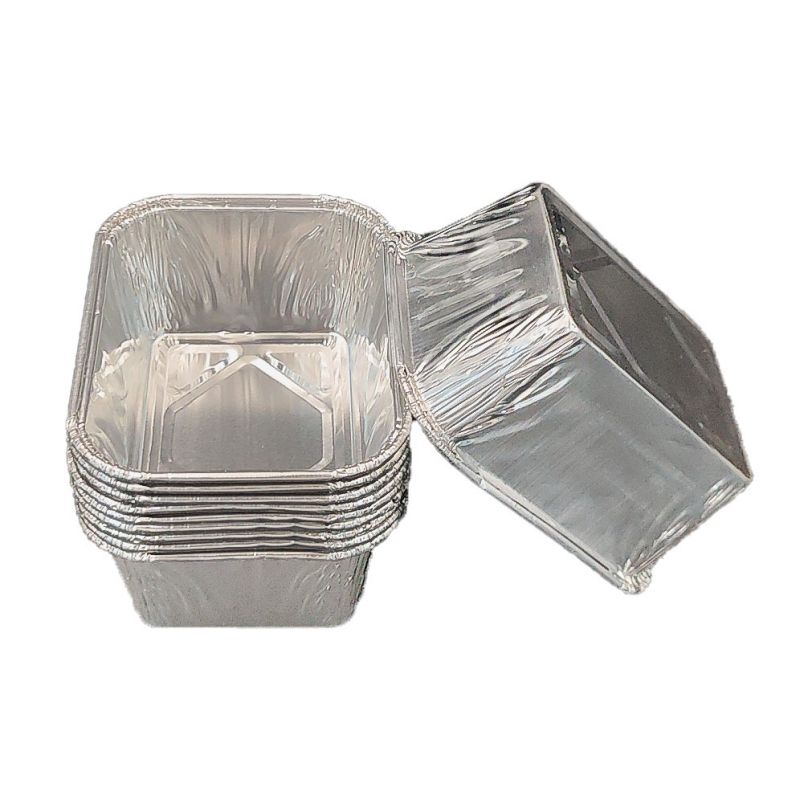 Mini cazuela desechable linda de moldes para pan de papel de aluminio de 250 ml