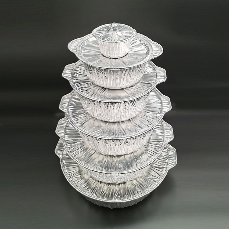 olla de aluminio con tapa