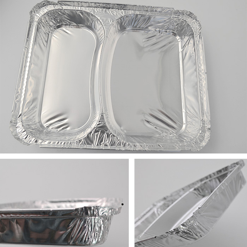 recipientes de comida de papel de aluminio