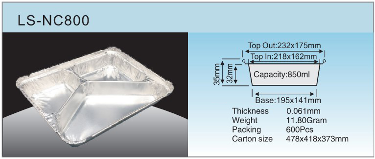 Especificaci&oacute;n LS-NC800