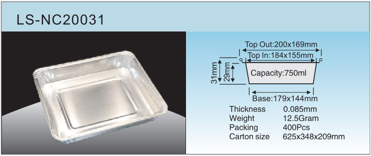 Especificaci&oacute;n LS-NC20031