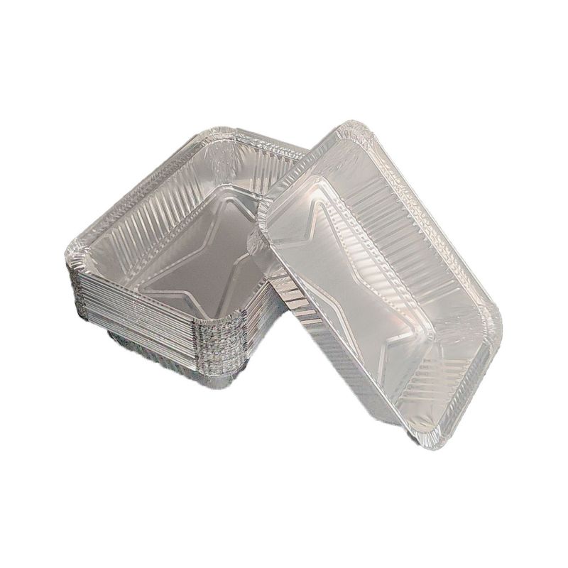1000 ml de aluminio rectangular de aluminio Diskware desechable