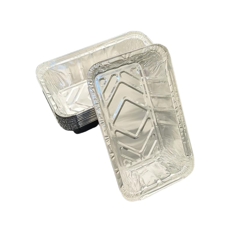 Vigera de metal desechable de aluminio rectangular de 2000 ml