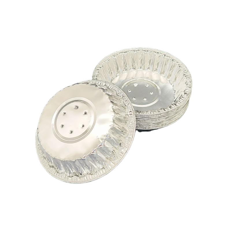 Plato de caracol de mariscos de aluminio de 4 pulgadas con agujero