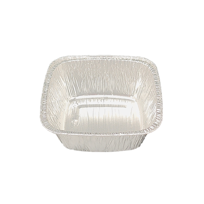 Tazón para pastel cuadrado de aluminio de 250 ml - Vajilla de aluminio