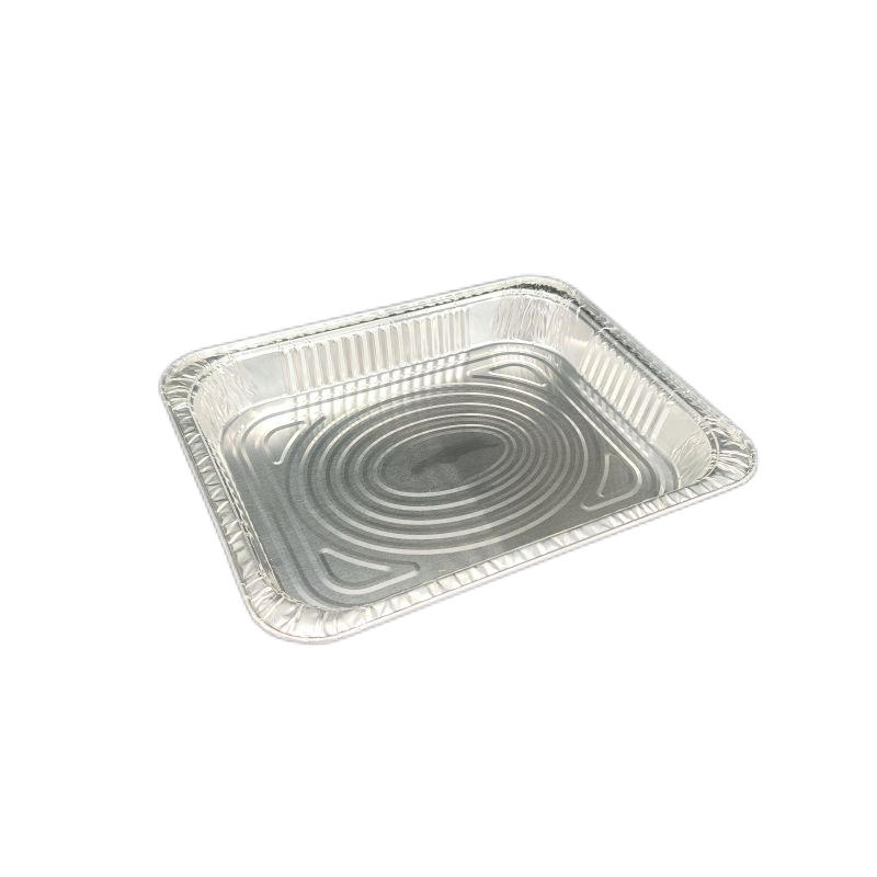 Plato grande para barbacoa de pavo con papel de aluminio de 2450 ml