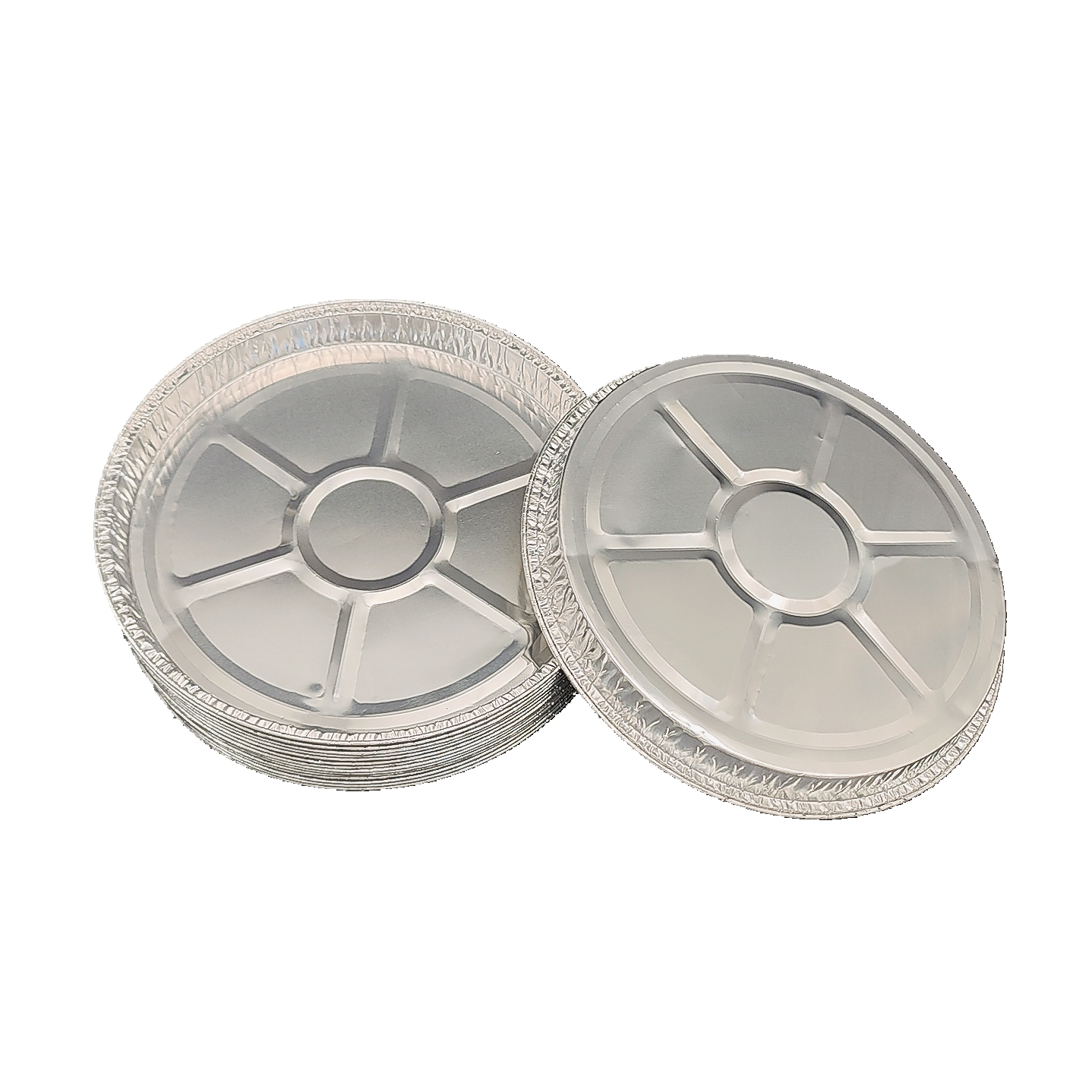 Bandeja segura para horno con placa de pizza de papel de aluminio de 10 pulgadas
