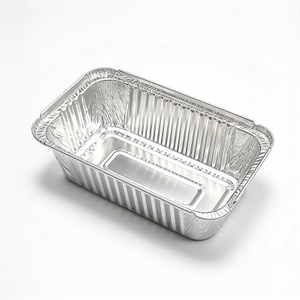 Plato de catering de alimentos de aluminio de aluminio.