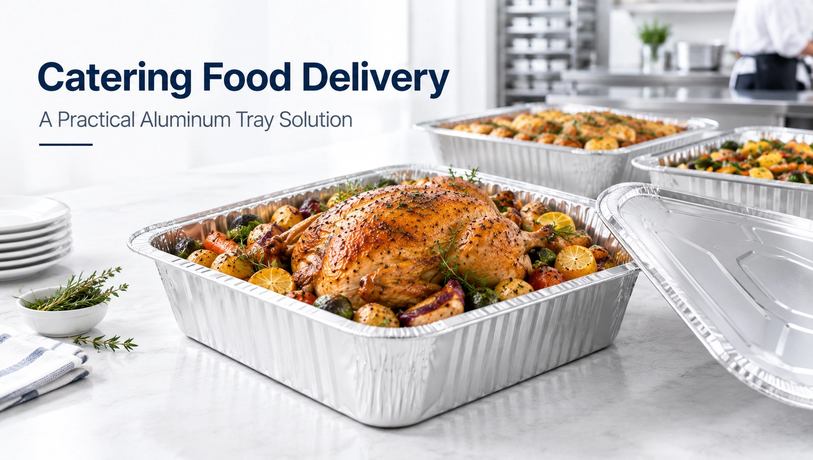 Cómo una empresa de catering mejoró la entrega de alimentos con bandejas profundas de aluminio para pavo
