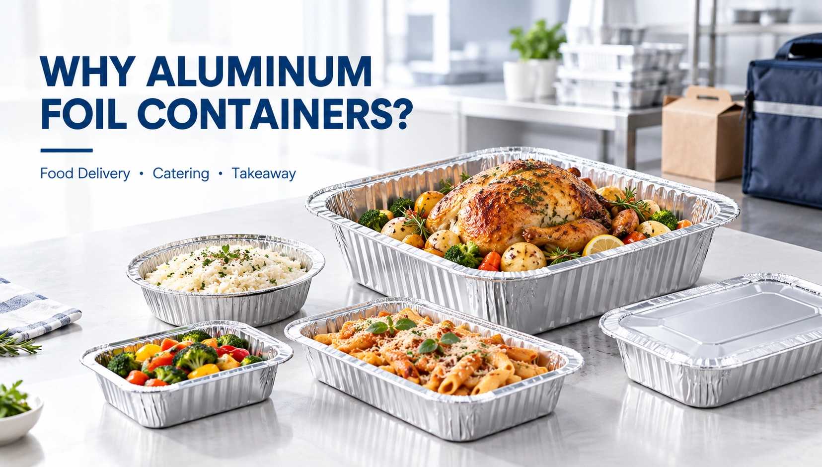 Por qué los contenedores de papel de aluminio se utilizan ampliamente en la entrega de alimentos
